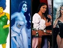 Nicki Minaj, Diddy, Halle Bailey, DDG + More Celebrate Halloween In The Best Costumes Of 2022